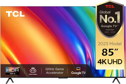 TCL 98 Inch TV, 4K UHD Google TV, Smart TV with HDR 10+ Dolby Vision IQ 120Hz MEMC 144Hz VRR HDMI 2.1 - Game Master 2.0, Android TV Ui & TCL TV+3.X Ui, Dolby Vision IQ-Atmos, HDR 10+, 98P745