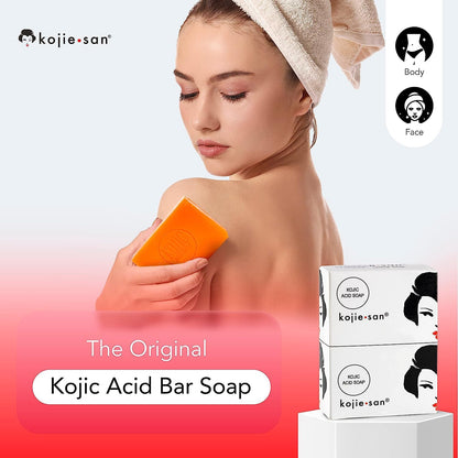 Kojie San 3 x 65G Kojie San Skin Kojic Acid Lightening Soap in Industry-leading Frustration Free Packaging