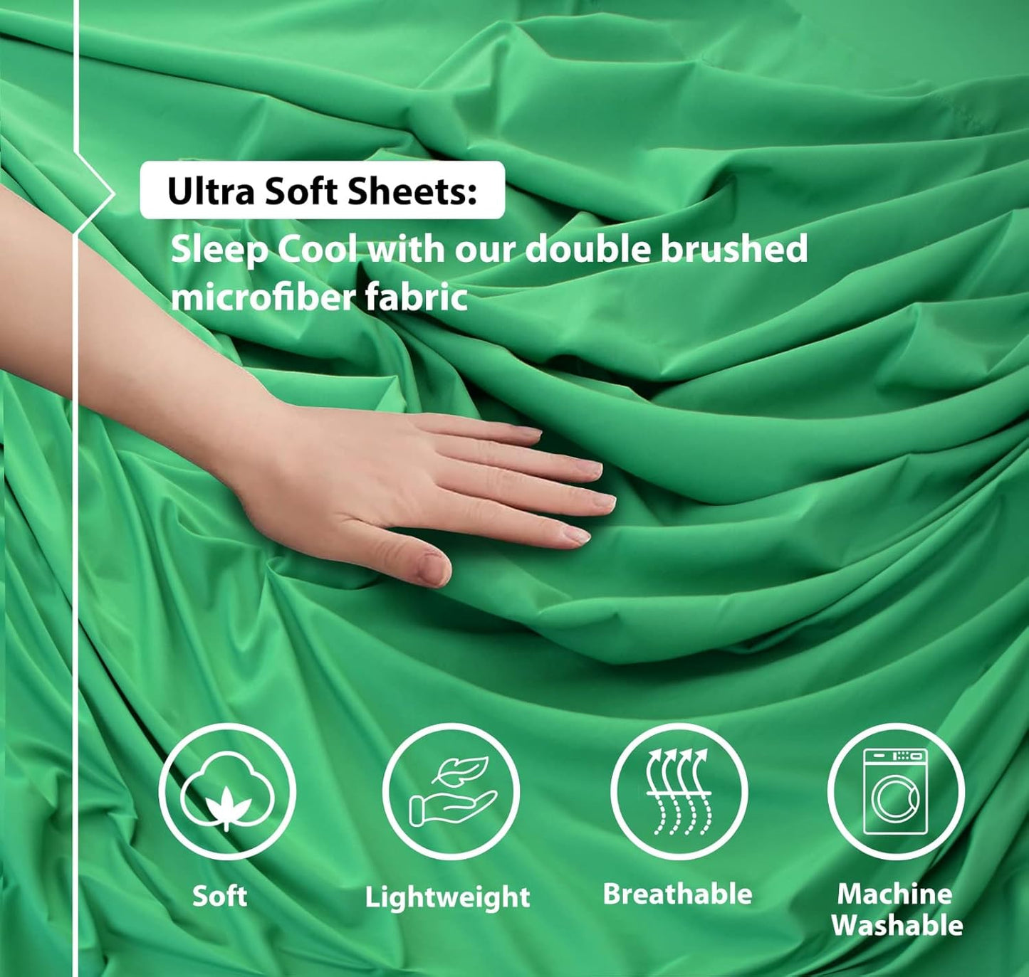 Firdous Bed Sheet Single Size Microfiber Sheet Set Breathable Single Sheets 2 Pcs Luxury Hotel Style Sheet Set Fitted Sheet 16” Deep Pockets Pillowcase Skin Friendly Fitted Sheet And Pillow cover