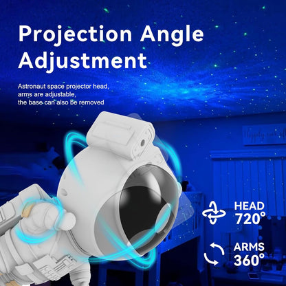 Mooyran Star Projector Galaxy Night Light - Astronaut Starry Nebula Ceiling LED Lamp with Timer and Remote, Gift for Kids Adults for Bedroom, Christmas, Birthdays, Valentine's Day etc.