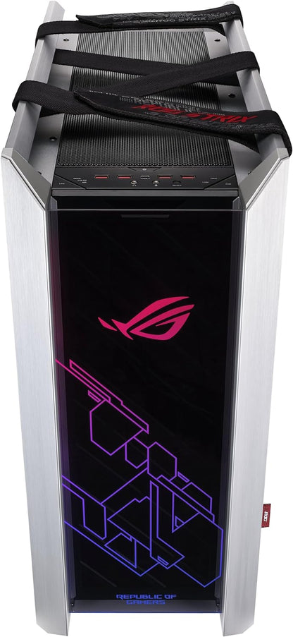 ASUS ROG Z11 Mini-ITX/DTX Gaming Case with Patented 11° Tilt Design, Compatible with ATX Power Supply,3-Slot Graphics, Front I/O USB 3.2 Gen 2 Type-C, 2x USB 3.2 Gen 1 Type-A and ARGB Control Button