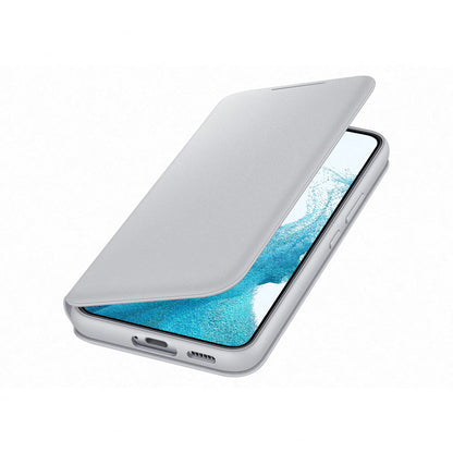 Samsung Galaxy S22 Ultra Official Leather Cover Light Grey