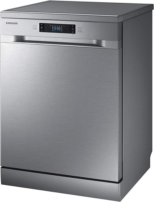 Samsung 7 programmes 14 place settings Free standing Dishwasher, Silver - DW60M6050FS"Min 1 year manufacturer warranty"