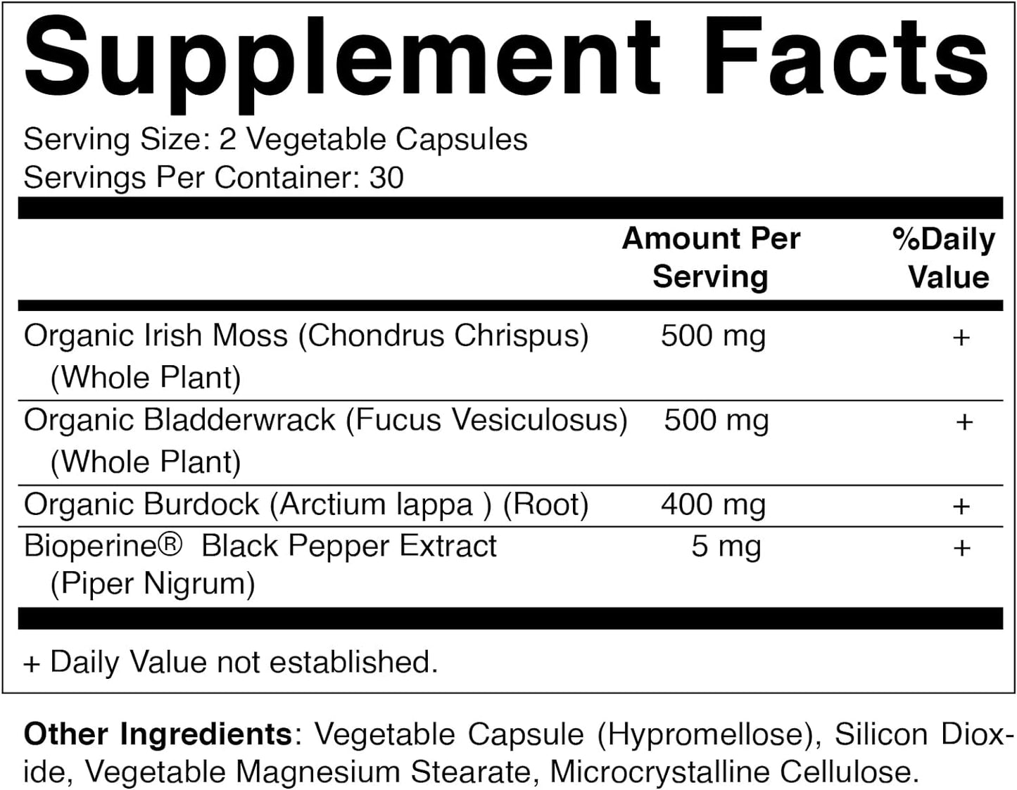 Vitamatic Irish Sea Moss Gummies - 3000 mg - 60 Vegan Gummies - Made with Bladderwrack & Burdock Root - Seamoss Supplement for Thyroid, Energy, Immune Support (60 Gummies (Pack of 1))