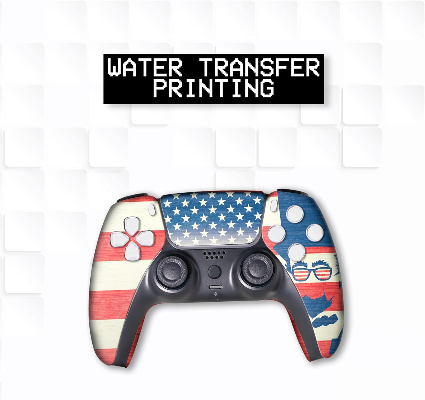 BCB Controller Customised for PS5 Controller Wireless. Original Playstation 5 Controller Compatible with Custom PS5 Remote Control Console. Customized with Permanent Hydro-dip Printing (Not a Skin)