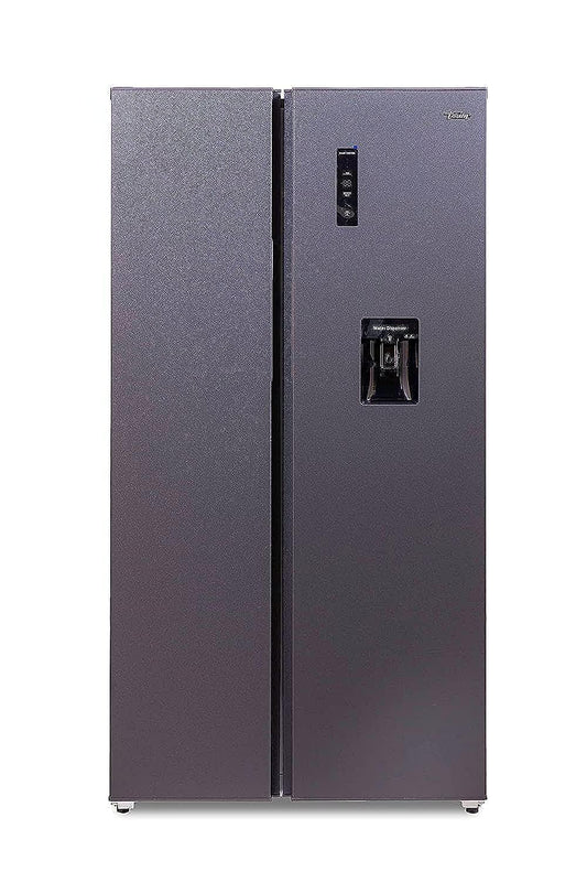 Terim TERRSBS720WD Side by Side Refrigerator, Gross Capacity 720 Litres/Net Capacity 533 Litres, No Frost Technology, Water Dispenser & Digital Display Control, Silver, 1 Year Warranty