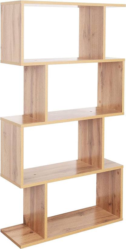 RICOO WM071-WM Shelf 129 x 70 x 25 cm, Standing Shelf, White Matt, Wooden Bookcase, Wall Shelf, Small Shelf, Shelves & Shelves, Narrow Shelf, Office Bookshelves, Small Shelf, Small Office Shelf