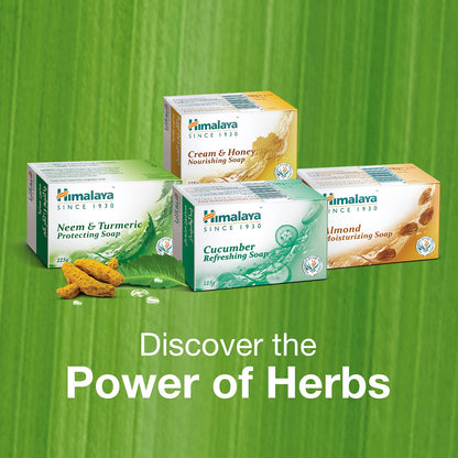 Himalaya Since 1930 Himalaya Neem & Turmeric Protecting Soap Bar Remove Problem-Causing Bacteria & Protect Skin -125g x 6