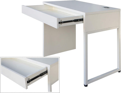 Mahmayi Renewed Modern Stylish Workstation Computer Desk for Home, Office, Living Room - Study Table - Office Furniture - 120 x 60CM - White