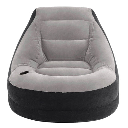 Intex Beanless Bag Chair, 68579Ep, Gray, H27 X W41 X D42 Inches