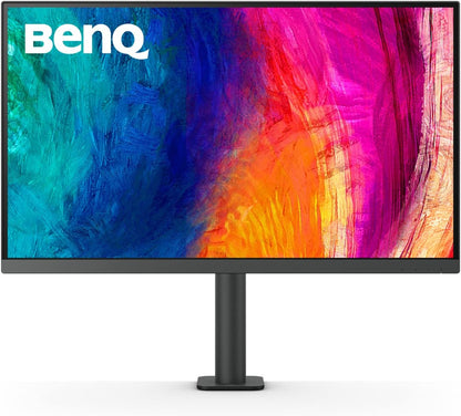 BenQ PD3205UA 32-inch Ergo Arm 4K Monitor, UHD, sRGB, Rec.709, HDR10, IPS, AQCOLOR Technology, USB-C, Factory-Calibrated, Hotkey Puck G2, KVM, Color Mode, DualView