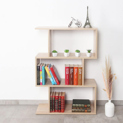 RICOO WM071-WM Shelf 129 x 70 x 25 cm, Standing Shelf, White Matt, Wooden Bookcase, Wall Shelf, Small Shelf, Shelves & Shelves, Narrow Shelf, Office Bookshelves, Small Shelf, Small Office Shelf