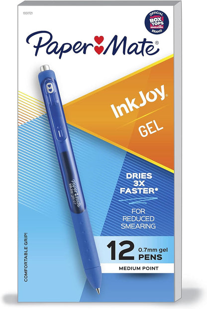 Paper Mate Inkjoy Gel Retractable Pen, 0.7Mm, Ink, Pack Of 14, Assorted (1951636)