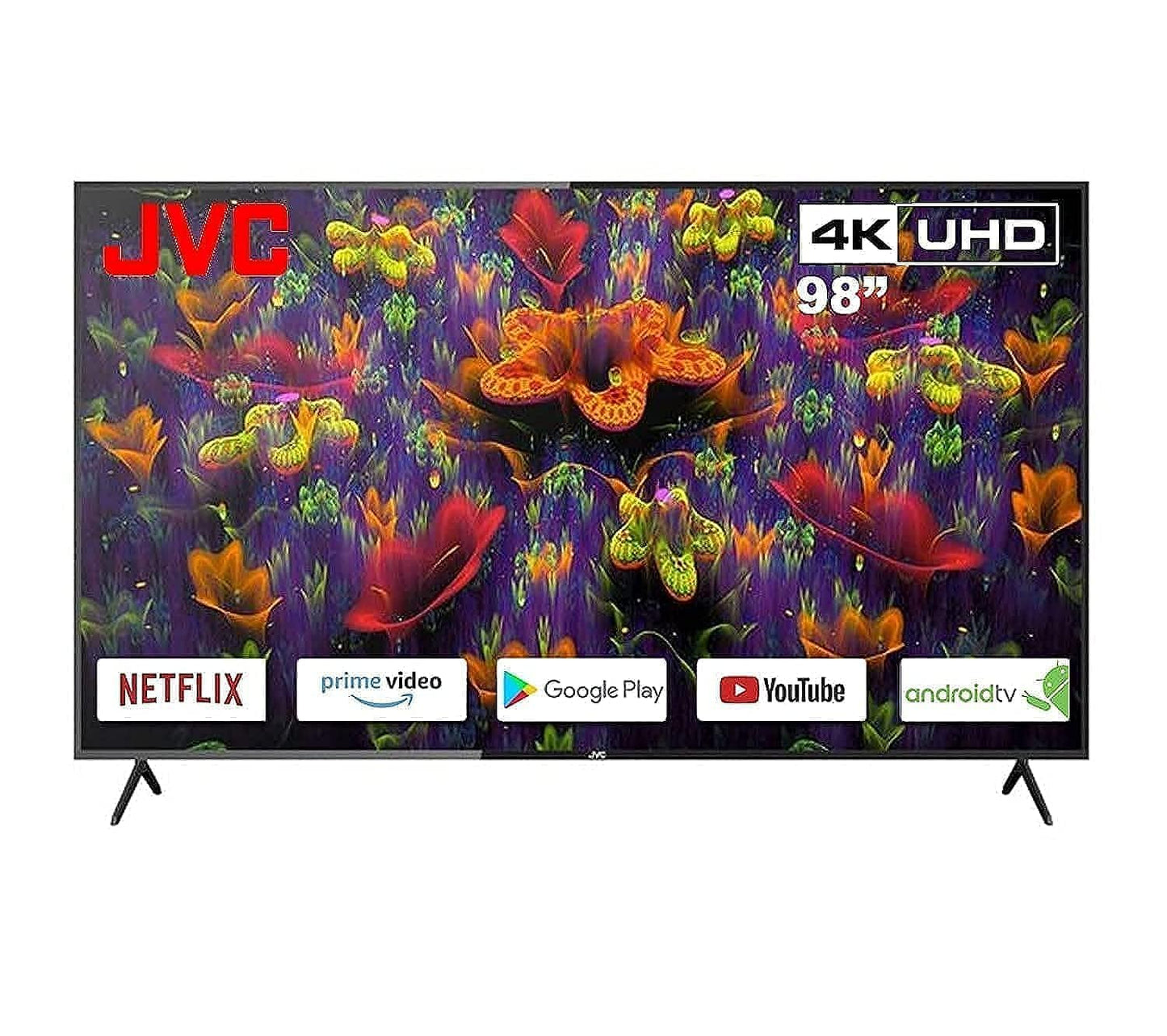 JVC 98 Inch 4K UHD Smart TV Webos, Netflix, YouTube, Shahid, Chromecast Built in Bluetooth & WiFi Colour Black Model - LT98N7125-1 Years Full Warranty.