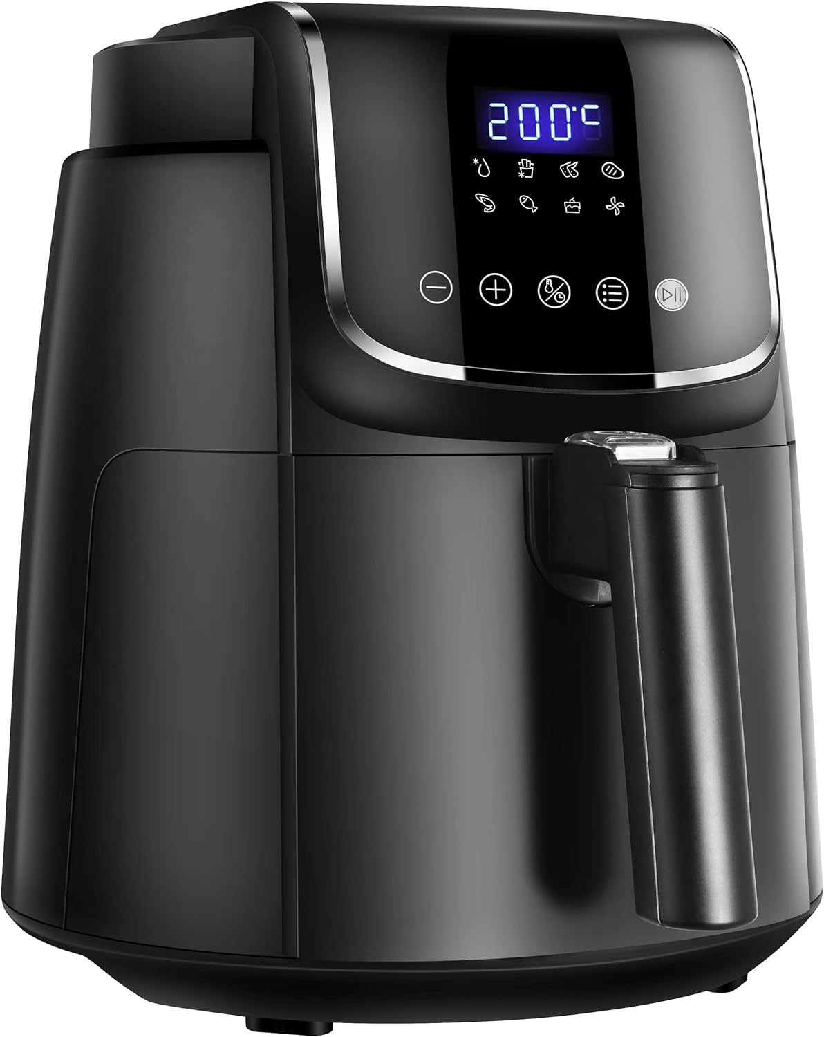 Midea 4.7L XL Digital Air Fryer 1500W with Dual Cyclone Rapid Hot Technology for Frying, Grilling, Broiling, Roasting, Baking, Toasting, Timer up to 60 minutes Temperature Control up to 200°C-MFCN40D2