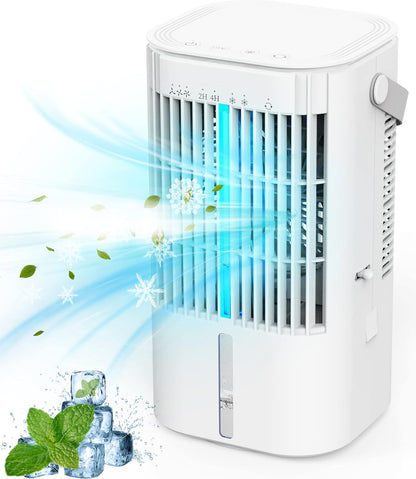 Portable Air Conditioners, Cooling fan Mini Air Conditioner Portable 3 4 Wind Speed