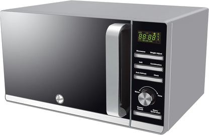 Hoover 25L Digital Microwave with Grill Oven - HMW-M25G-S, 900W Power, Defrost, Grill Function, Digital Button Control, Black