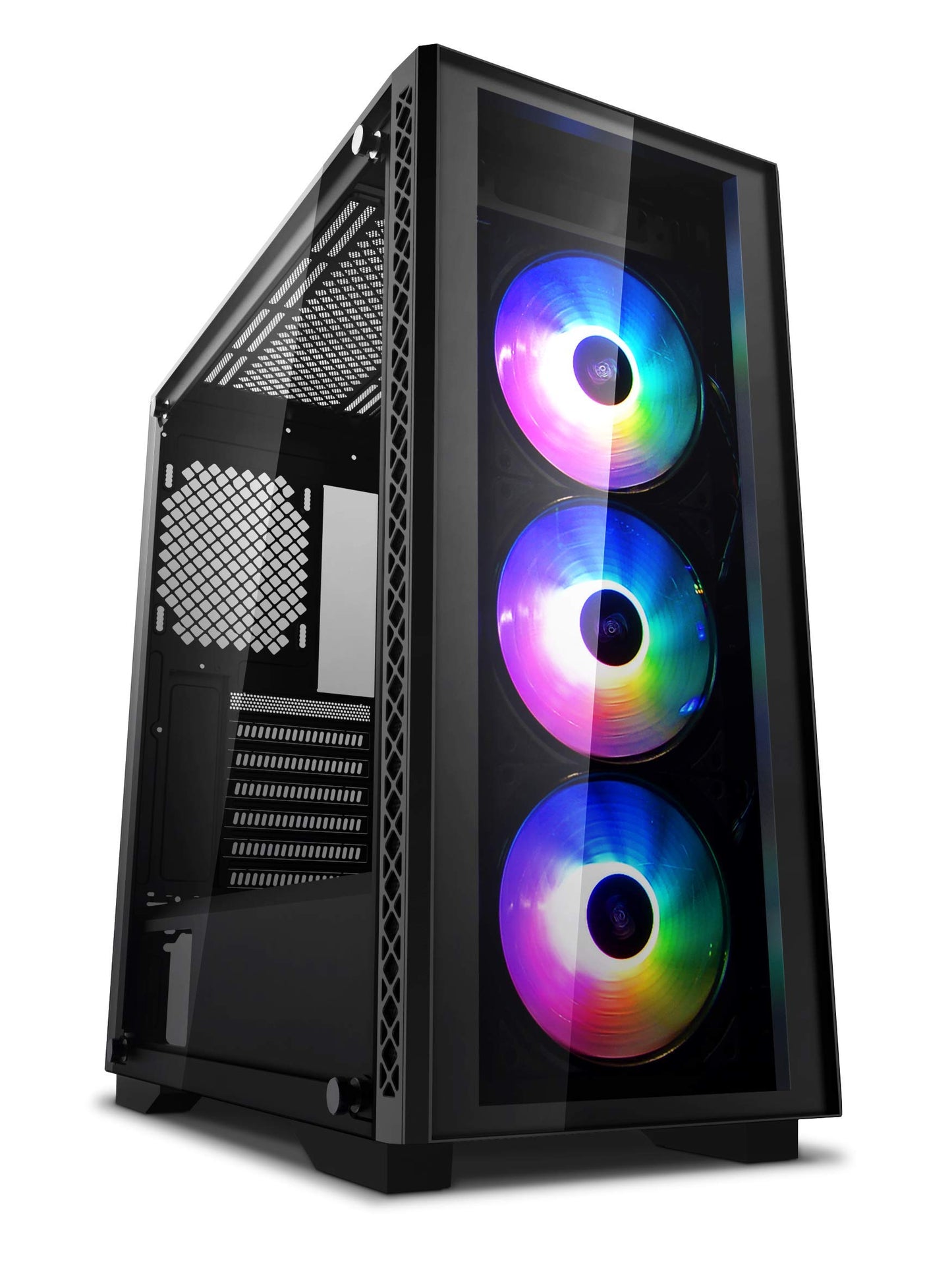 Deepcool MID TOWER CASE CG560 Side window Black MidTower Power supply included No