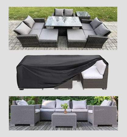 TOPIFY Waterproof Garden Patio Furniture Cover Set,(325 x208 x58) 210D Heavy Duty Oxford Fabric UV Resistant Protection for Rectangle Sofa Outdoor