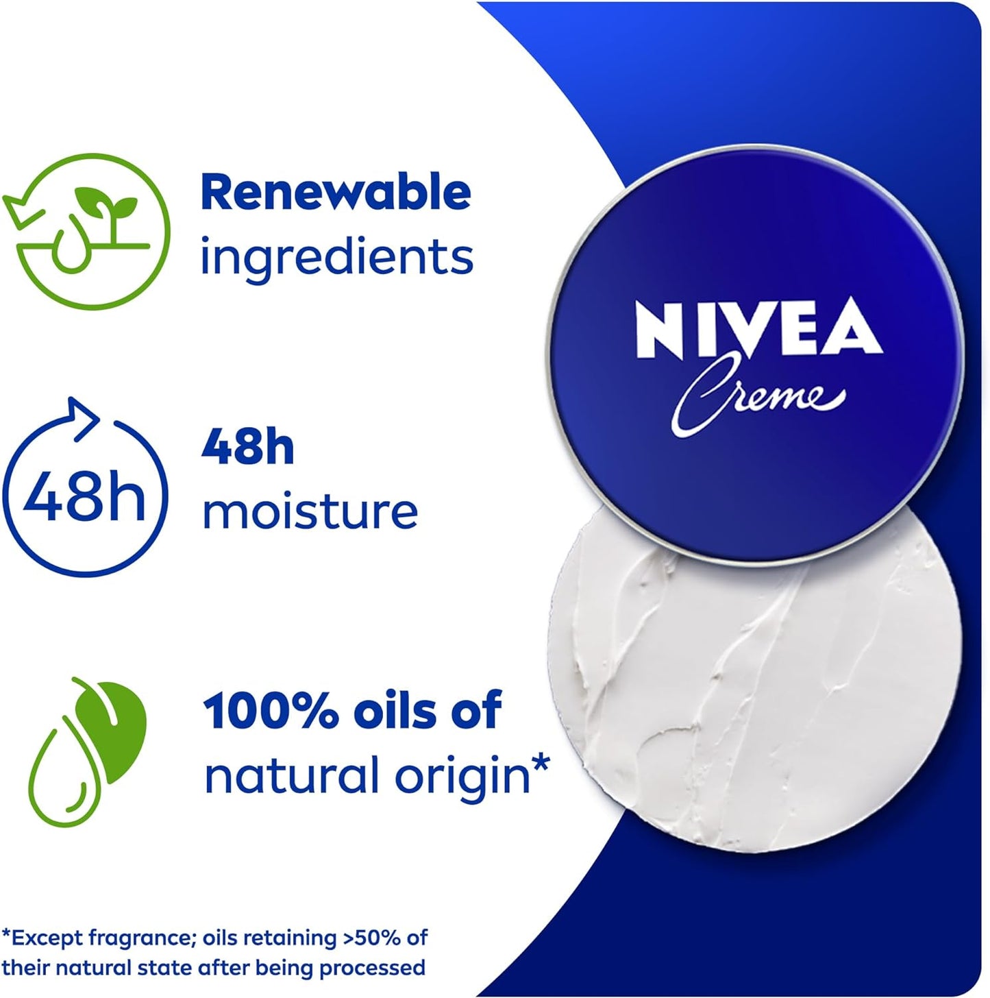 NIVEA Moisturising Cream, Universal All Pourpose Moisturizer for Face Body Hands, Tin 400ml