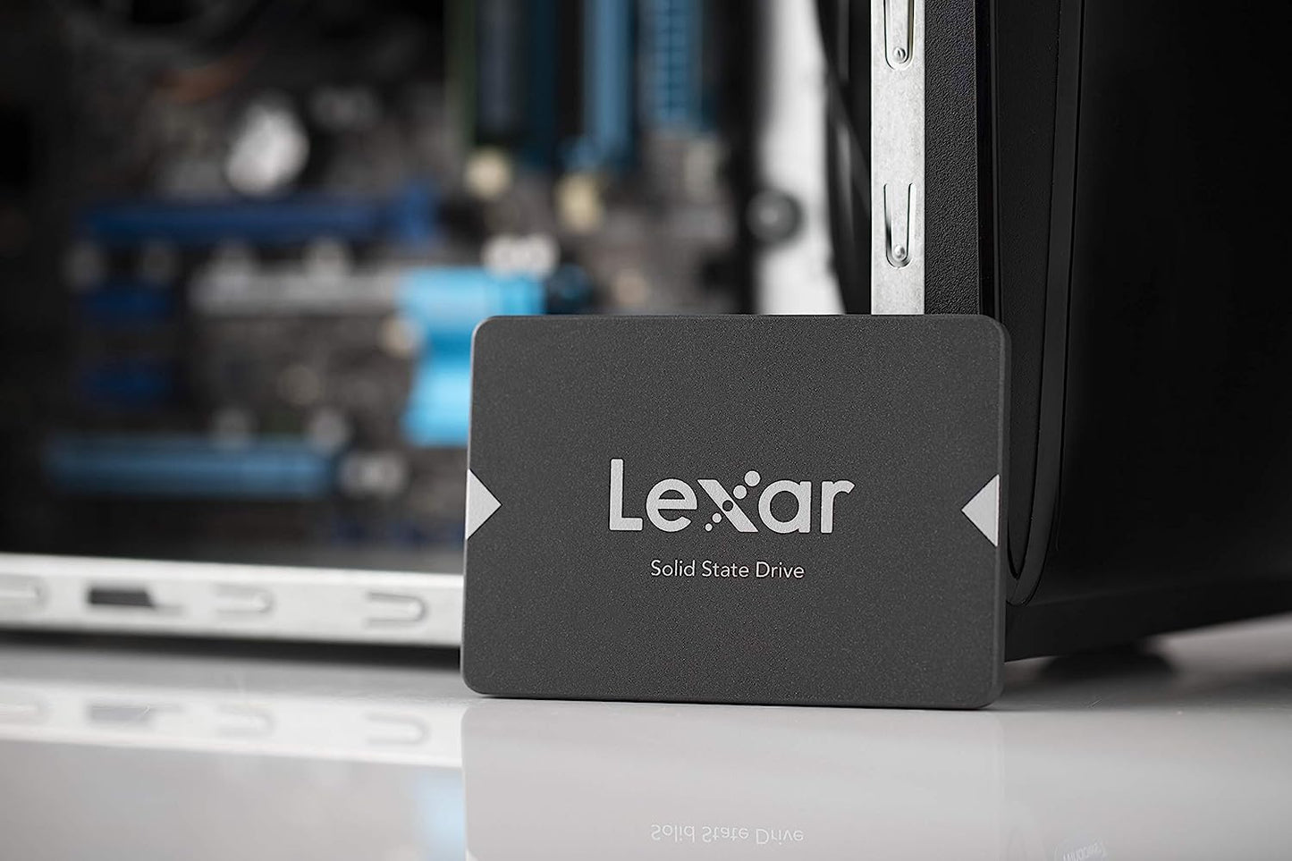 Lexar NS100 512GB 2.5” (SATA 6Gb/s SSD,) Solid State Drive, Up to 550MB/s Read (LNS100-512RB)- Black