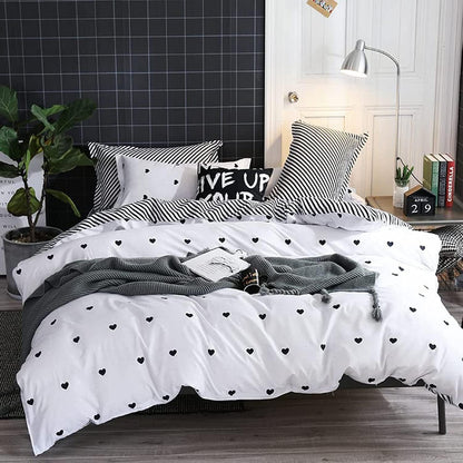 Golden Home King Size/Single Size Bedsheet duvet cover pillow case 6pcs One Set High Cotton Quality Bedding Set Kids' Duvet Covers… (AA19, King Size)