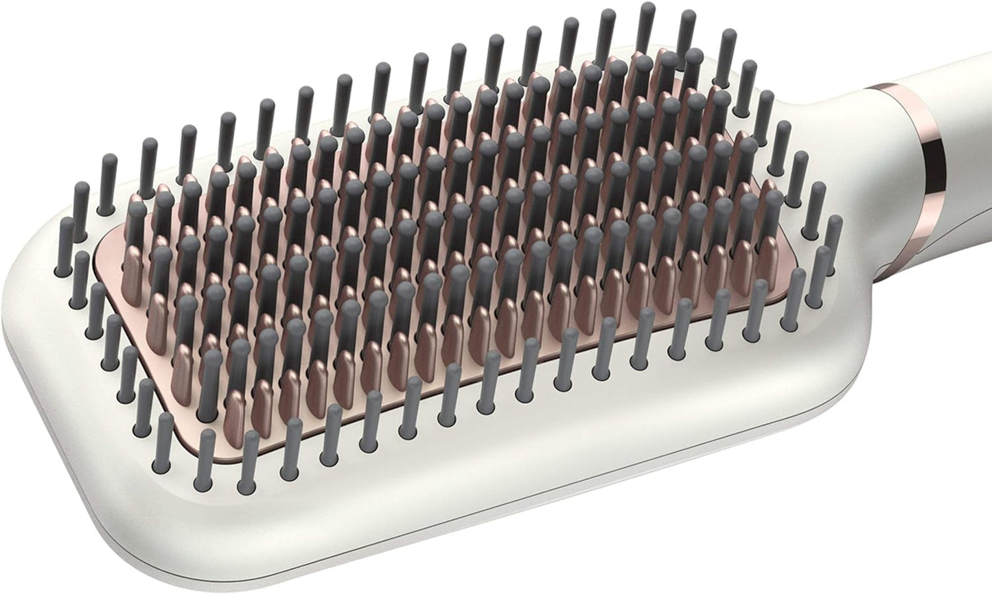 Philips StyleCare Essential | Heated Straightening Brush | Tourmaline Ceramic Coating | 2 Temperature Settings | Hair Straightener | ThermoProtect Technology | 2 Years Warranty | BHH880/03