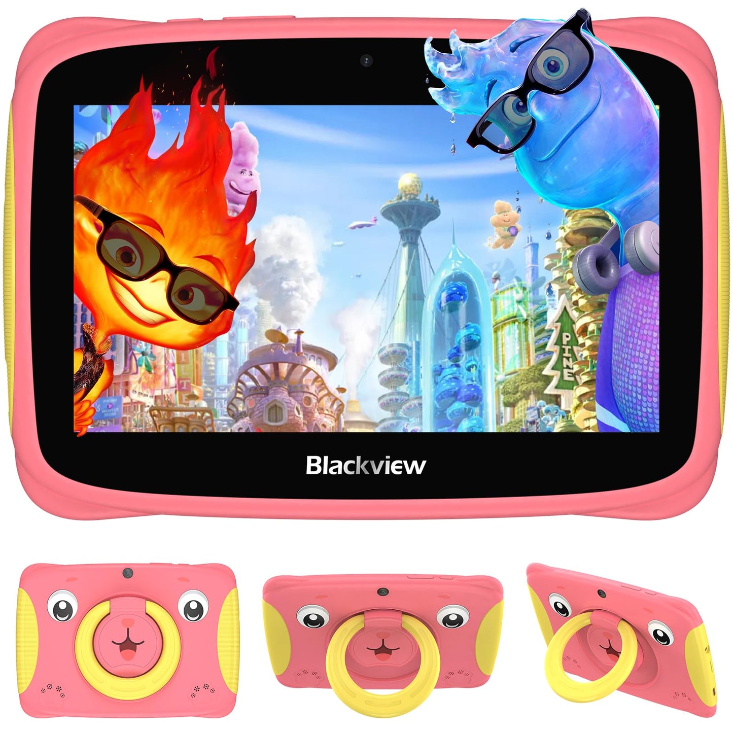 Blackview Kids Tablet Tab3Kids 7 Inch Android 13 Tablet for Kids, 4GB+32GB/TF 1TB, Parental Control, iKids APP Pre-Installed, Google Play Store, Reading Mode,Childrens Tablets with Kid-Proof Case-Blue