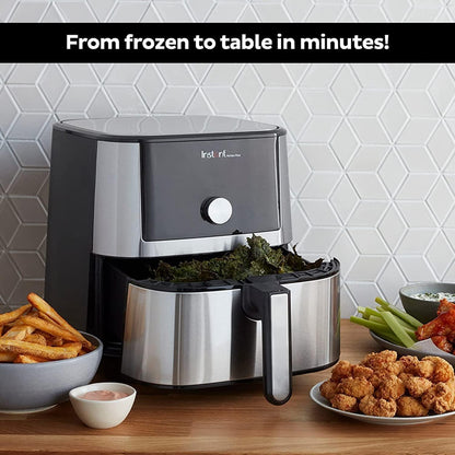 Instant Vortex 5.7L, 1700W Digital Air Fryer Single ClearCook Drawer and 6 Smart Programmes - Air Fry, Bake, Roast, Grill, Dehydrate, Reheat, 2 Years Manufacturer's Warranty