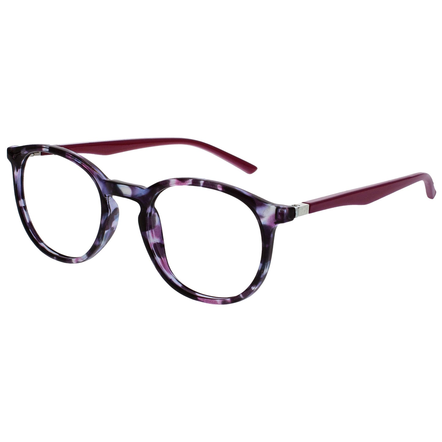 Opulize Met 3 Pack Reading Glasses Large Round Brown Purple Green Mens Womens Spring Hinges RRR60-256 +0.00