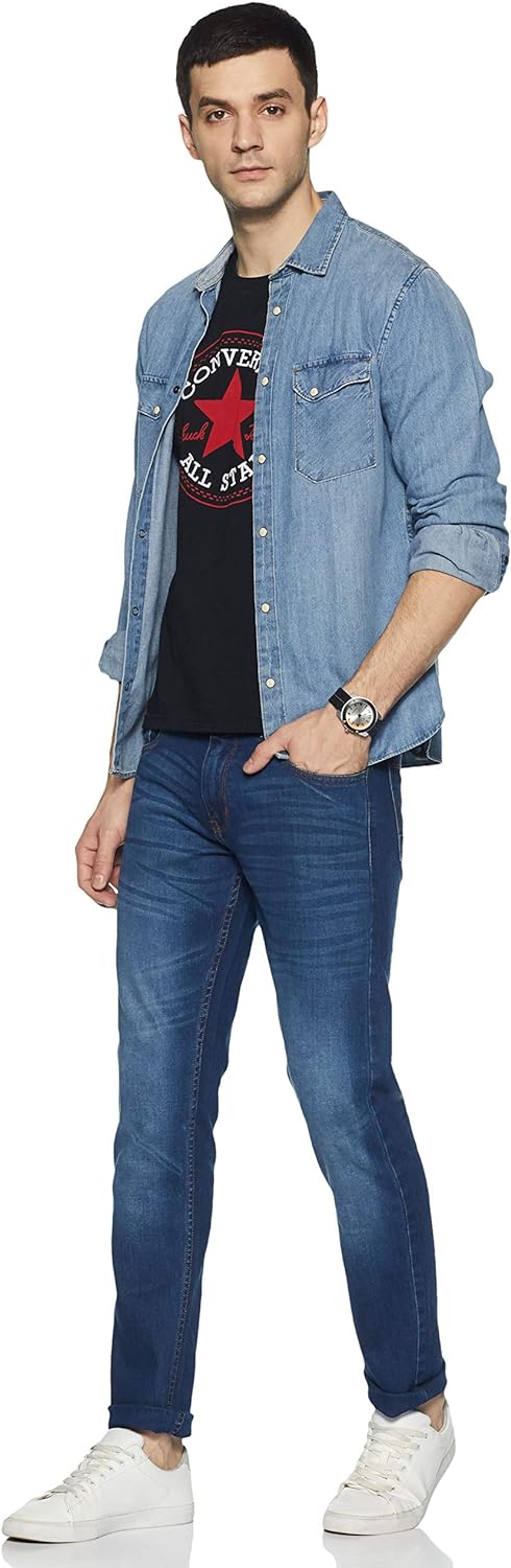 DIVERSE Men's Slim Fit Jeans