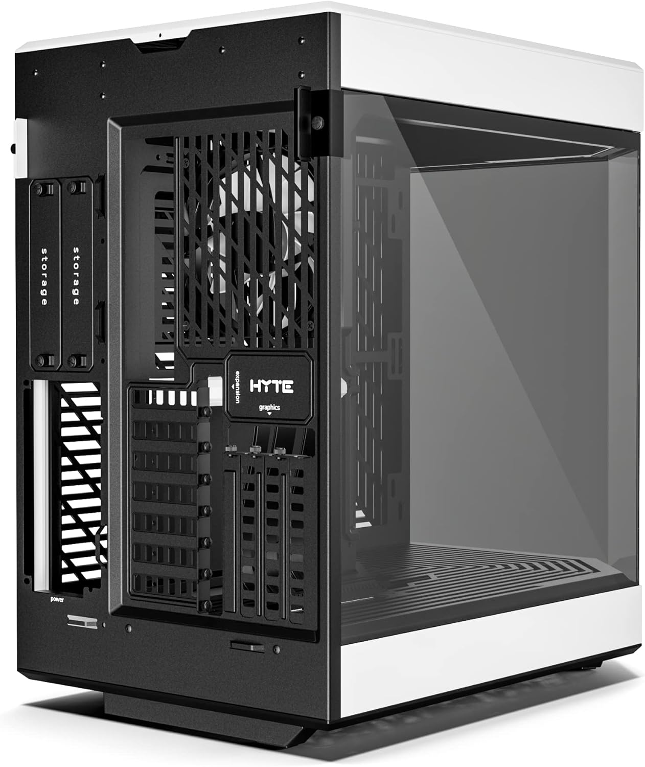 HYTE Y60 Modern Aesthetic Dual Chamber Panoramic Tempered Glass Mid-Tower ATX Computer Gaming Case with PCIE 4.0 Riser Cable Included, Red (CS-HYTE-Y60-BR)