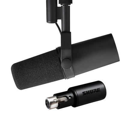 Shure SM7B, Cardioid Studio Microphone, Professional Vocal Recordings, Dynamic, For Live Streaming, PC Gaming & Podcast, Black