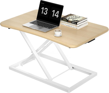 OUUTMEE Standing Desk Table Top Silent Lift Up Desk Desks and workstations Work Table Top Size 73 x 47cm Lifting Range 6-40cm Gas Pressure Lift Table Gentle Black