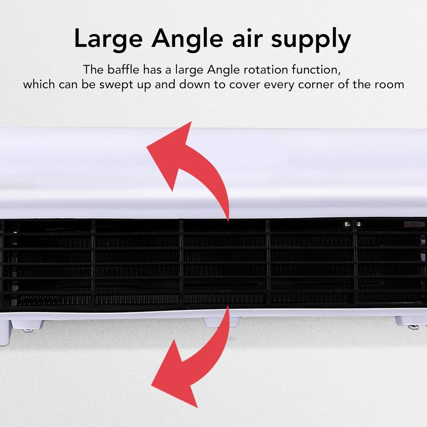 Wall Air Conditioner with Remote, Portable AC Unit with Built in Cool, Large Scale Cooling and Heating Portable Air Conditioner for Room Office Bedroom Kitchen, Easy Install (UK