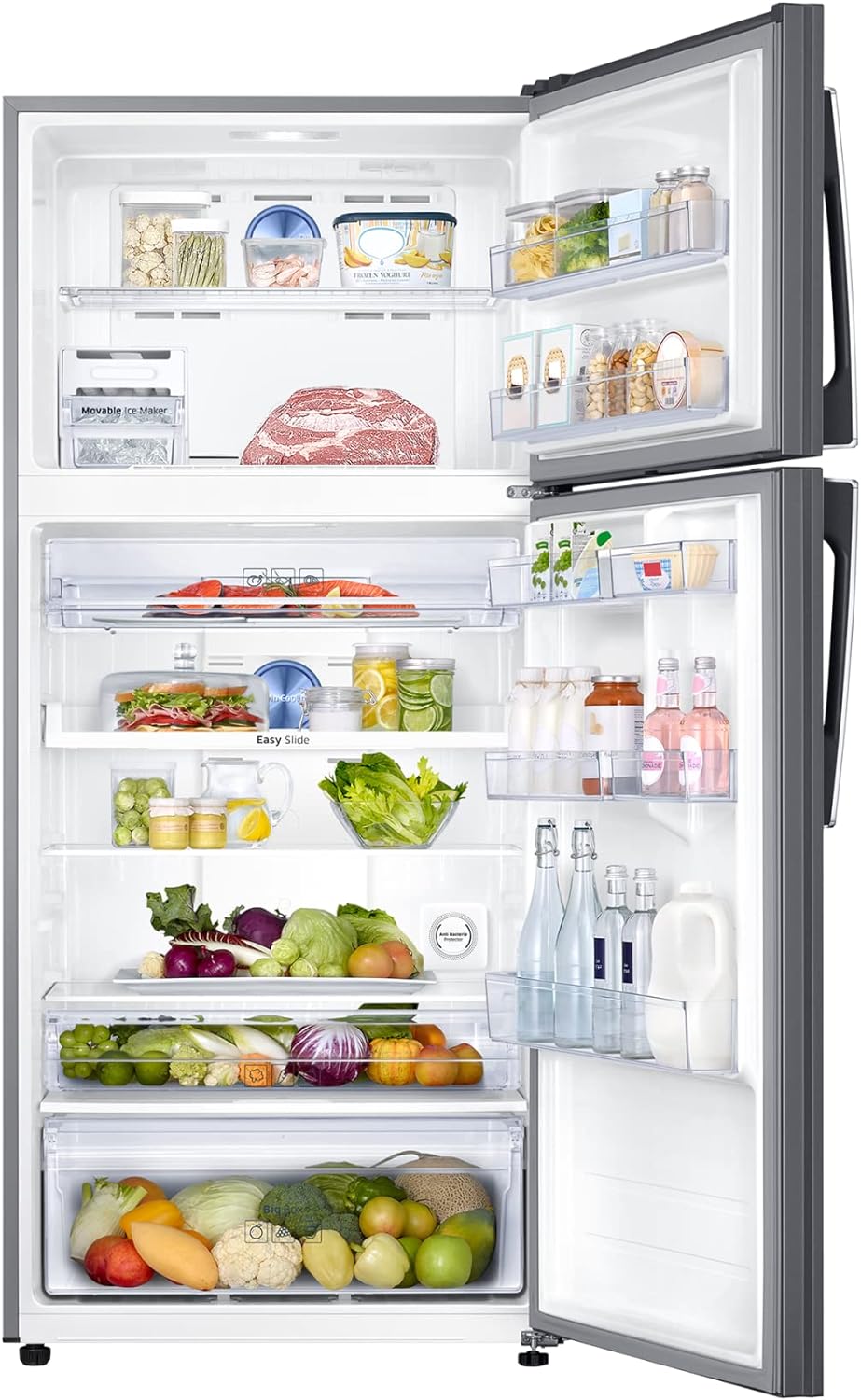 Samsung 810 Liters, Top Mount Refrigerator, RT58K7057SL/AE, Easy Clean Steel, Twin Cooling Plus, 20 Year Warranty on Digital Inverter Compressor