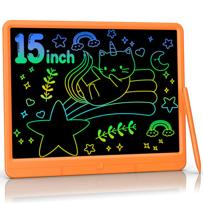 TUGAU LCD Writing Tablet 21 Inch Drawing Tablet Electronic Doodle Board Writing Pad, Erasable Electronic Drawing Pads Monochrome Screen Drawing Board with Stylus Memo Board for Home, School, Office