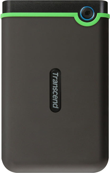 Transcend 2 TB USB 3.0 External Hard Drive - Military Drop Standards TS2TSJ25M3