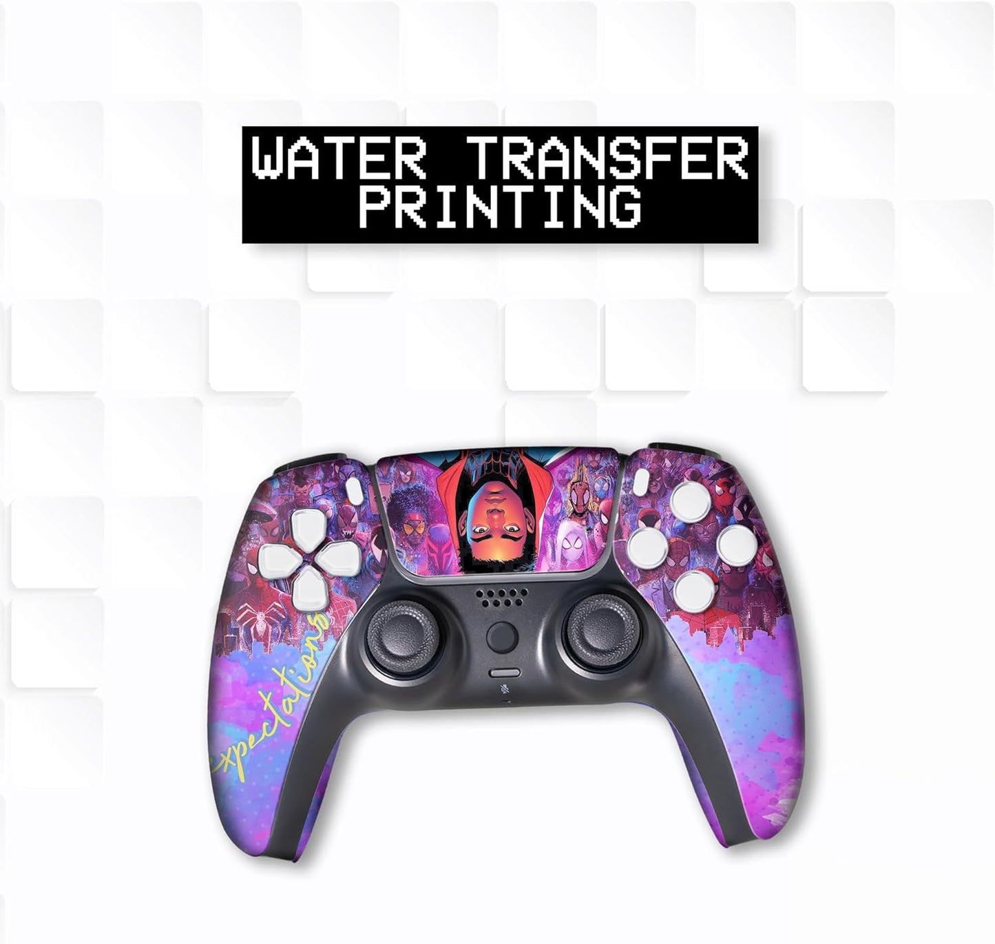 BCB Controller Customised for PS5 Controller Wireless. Original Playstation 5 Controller Compatible with Custom PS5 Remote Control Console. Customized with Permanent Hydro-dip Printing (Not a Skin)