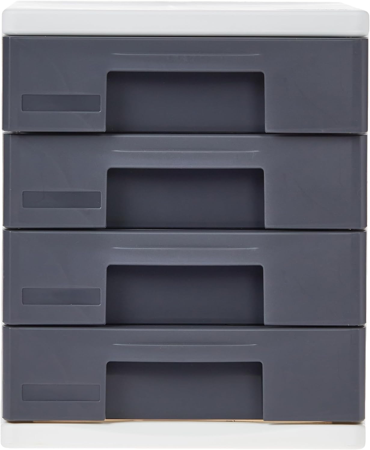 Cosmoplast 4 Tiers File Cabinet A4 Drawers, Dark Grey