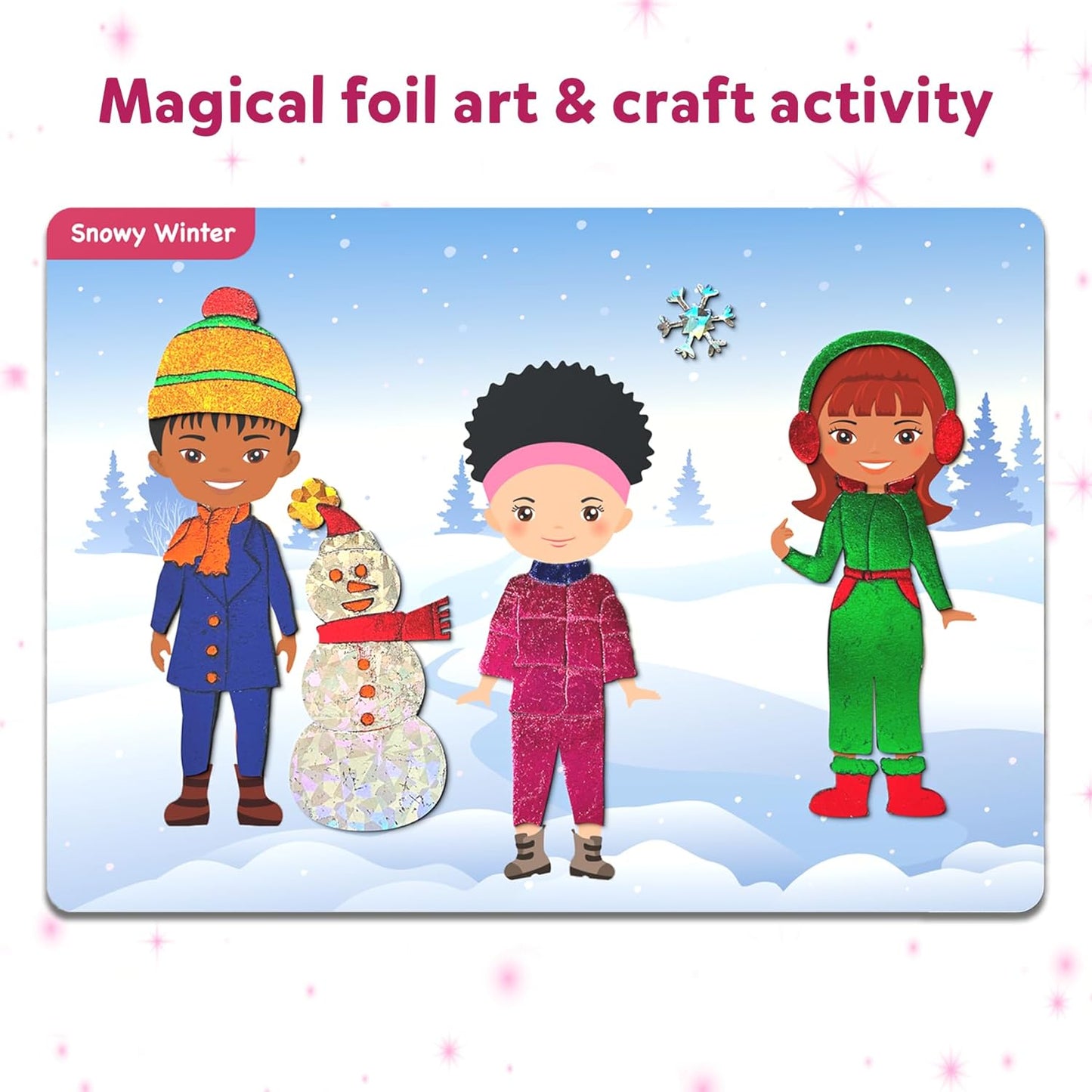 Skillmatics Art & Craft Activity - Foil Fun Space, No Mess Art for Kids, Craft Kits & Supplies, DIY Creative Activity, Gifts for Boys & Girls Ages 4, 5, 6, 7, 8, 9, Travel Toys