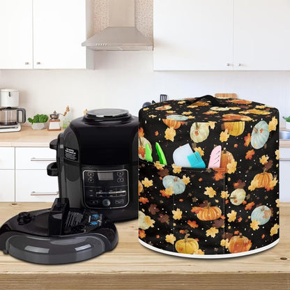 Tutolipy Floral Print Air Fryer Cover Dust Cover for,Kitchen Appliance Dust Cover with Pocket and Top Handle,Stylish Home Decor