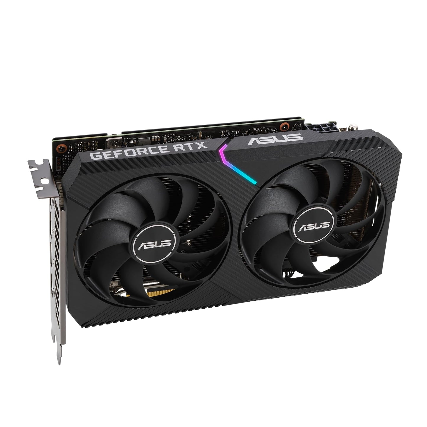 Asus Dual NVIDIA GeForce RTX 3060 V2 OC Edition Gaming Graphics Card, PCIe 4.0, 12GB GDDR6 Memory, HDMI 2.1, DisplayPort 1.4a, 2-Slot Design, 15Gbps, 192-bit - Black - CaveHubs