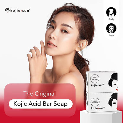 Kojie San 3 x 65G Kojie San Skin Kojic Acid Lightening Soap in Industry-leading Frustration Free Packaging