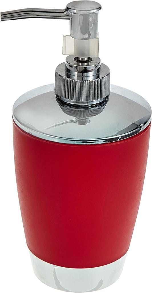 Bath Plastic Liquid Soap Dispenser 17X9cm - Red