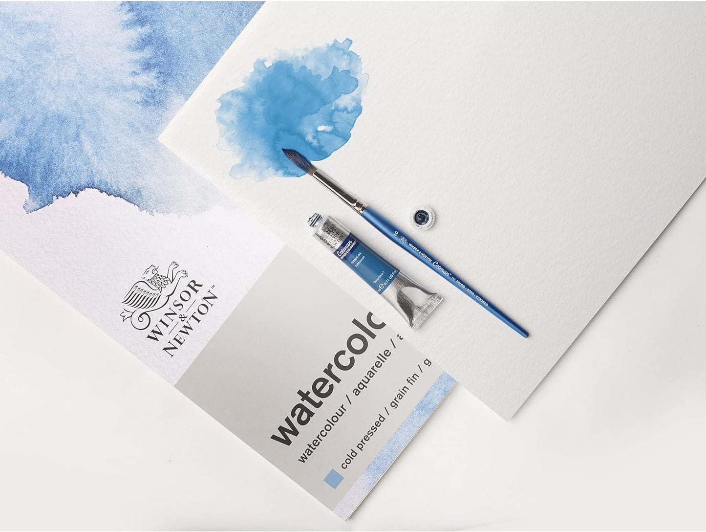 Winsor & Newton Classic Watercolour Paper Spiral Bound - 12 Sheets DIN A3, 300 g/m², Cold-Pressed, Lightly Textured White Paper in Archival Quality, Resistant to Yellowing