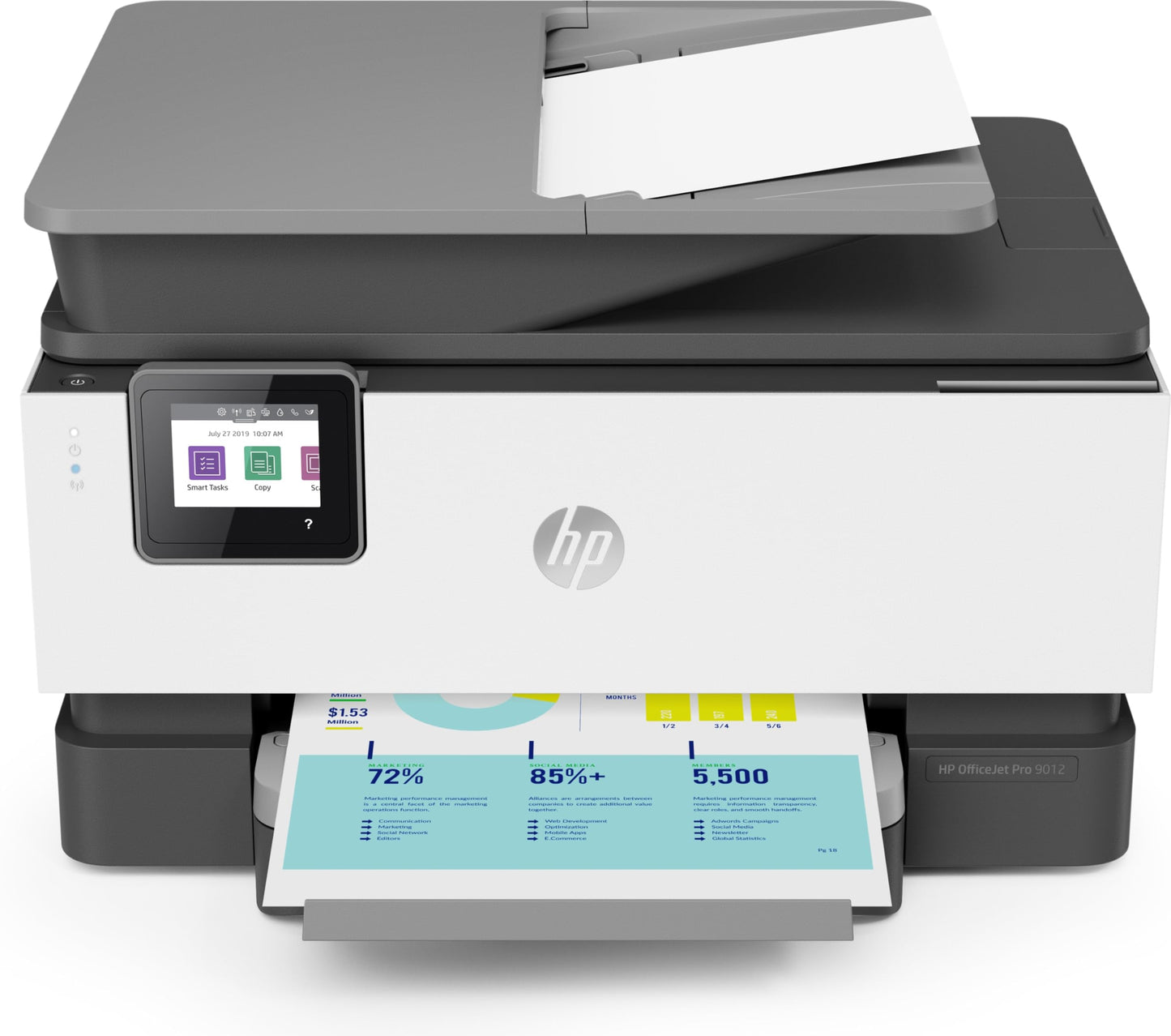 Hp Officejet Pro 9010 All-In-One Wireless Printer, With Smart Tasks For Smart Office Productivity (3UK83B)