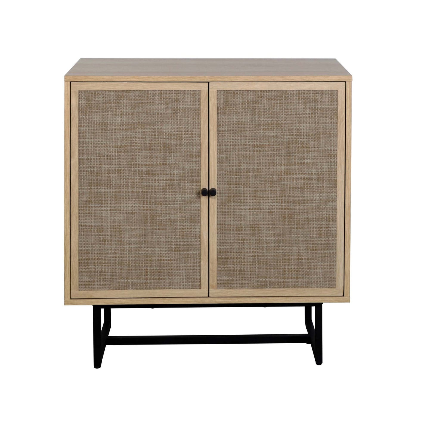 Nathan James Accent Boho Modern Free Standing Buffet Sideboard Hallway, Entryway, Dining Living Room, 1 Storage Cabinet, Beacon - Light Brown