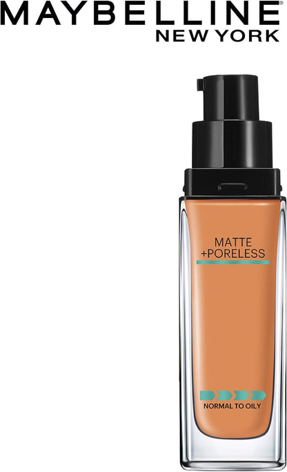 Maybelline New York Fit Me Matte+Poreless Liquid Foundation, 340 Cappuccino, 30 ml