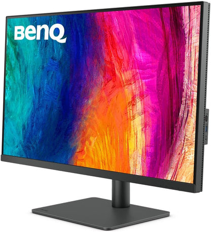 BenQ PD3205U 32 inch 3840 x 2160 4K Designer Monitor, UHD, sRGB, Rec.709,sRGB, HDR10, IPS,USB-C (65W),USB Hub, AQCOLOR, Factory-Calibrated, CAD/CAM Mode,Hotkey Puck G2, KVM, Ergonmic, ICC Sync (Grey)